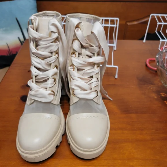 Mesh combat boots size 8.5 women's - Picture 4 of 7